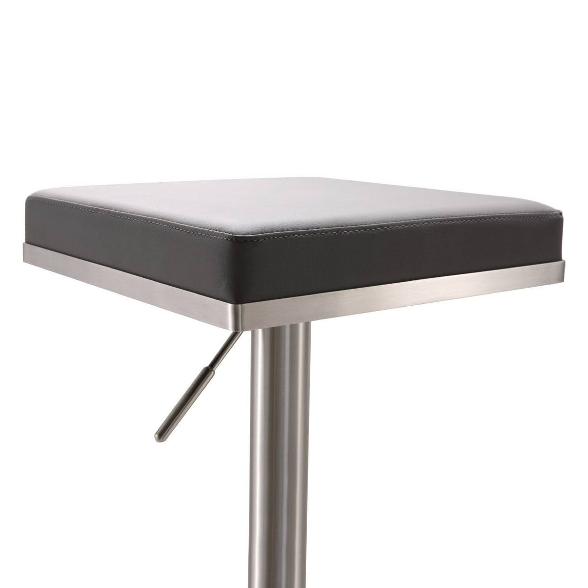 Black Stainless Steel Adjustable Barstool F374