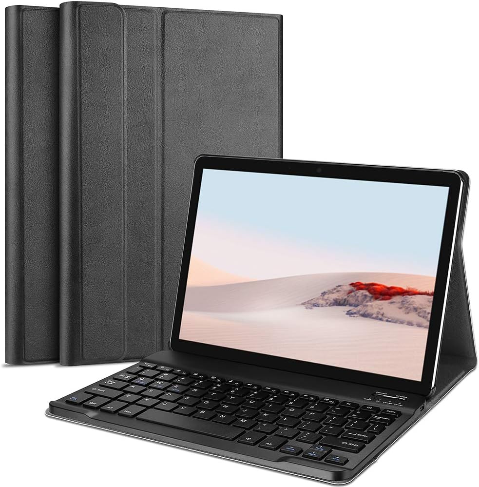 Slim PU Leather Keyboard Case for Surface Go 3 with Detachable Wireless Keyboard C9475