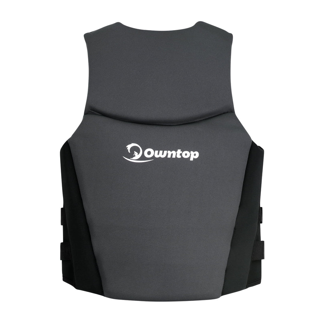 Black Adult Life Jacket Swim Vest X627