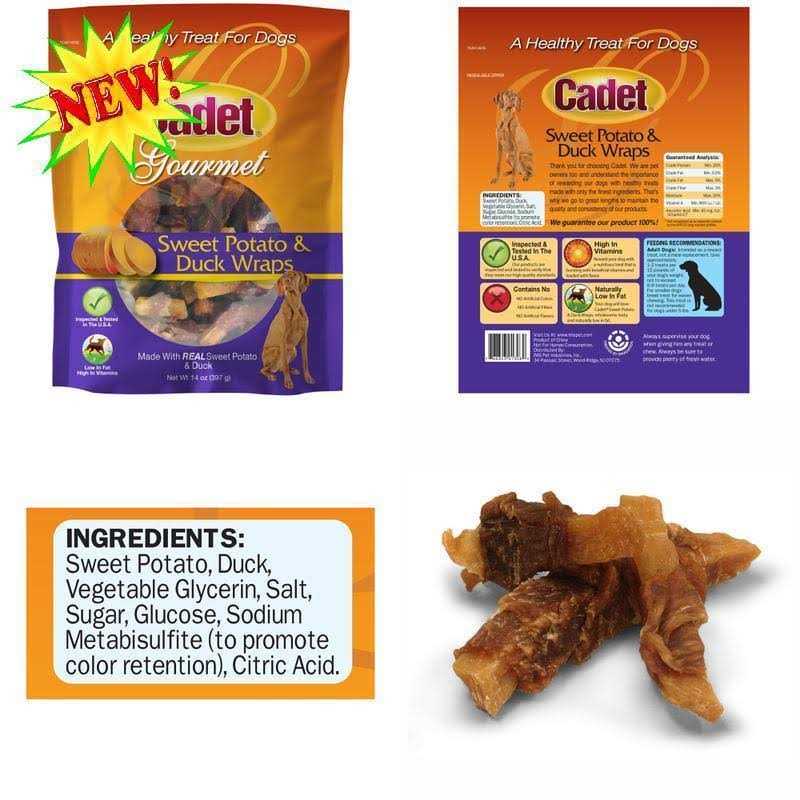 Sweet Potato & Duck Wraps Dog Treats B294733