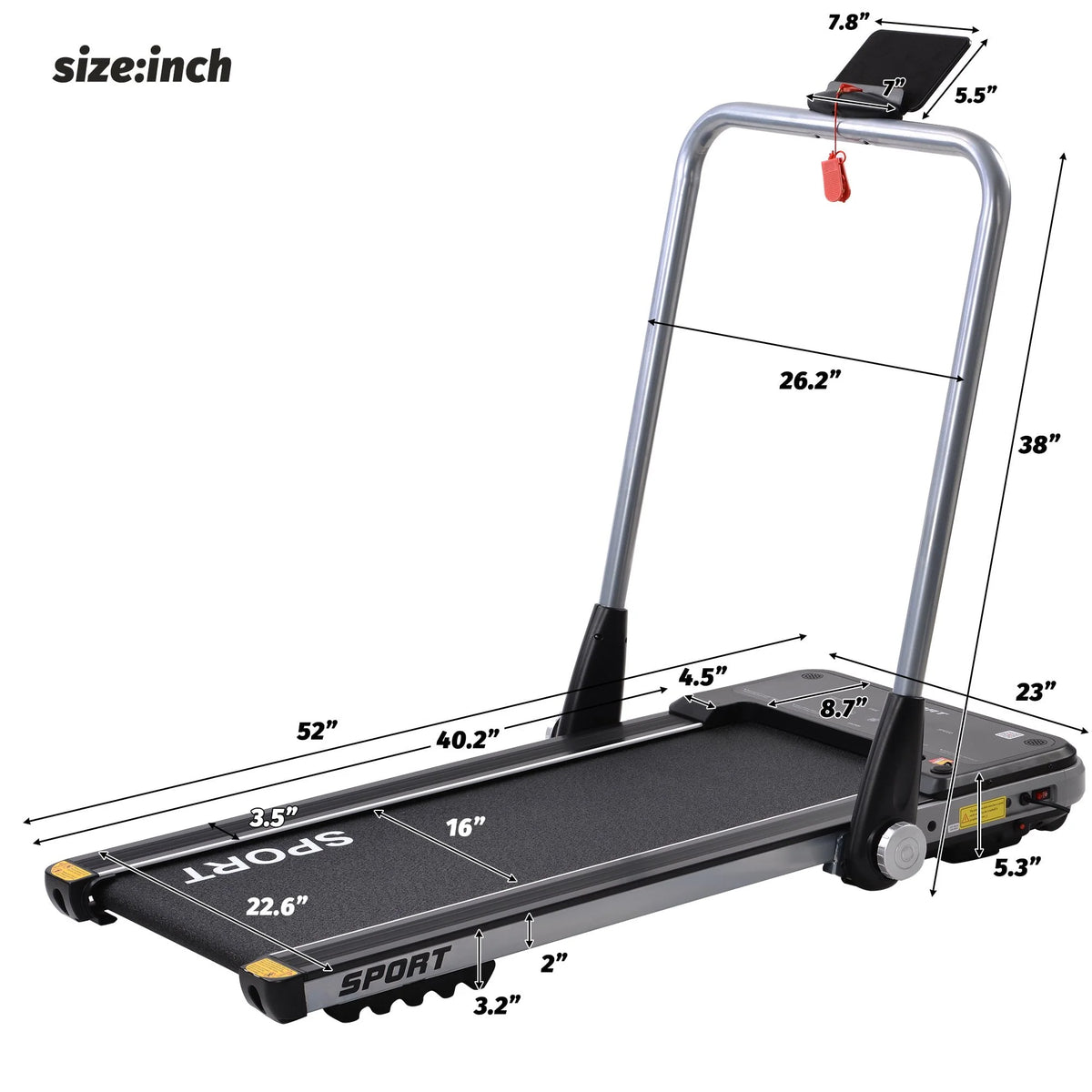 Folding Dog Treadmill 220lbs Weight Capacity R26640
