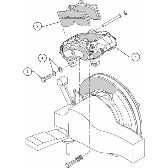 Rear Caliper Kit Red E58941