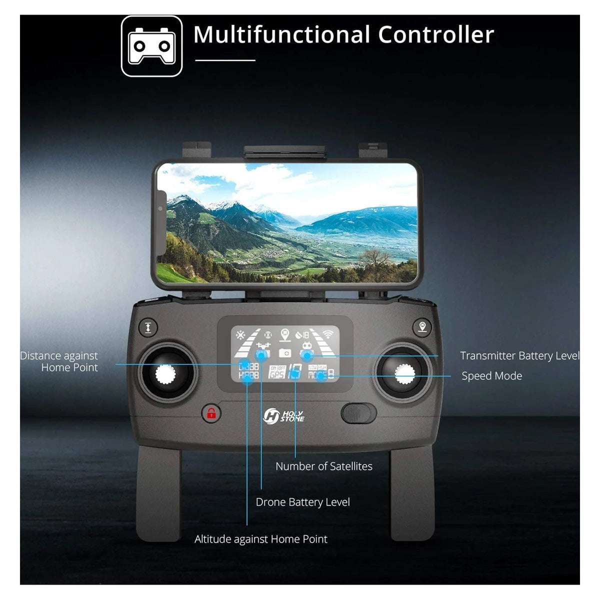 Foldable GPS 4K UHD Camera Drone with 2 Batteries A82407