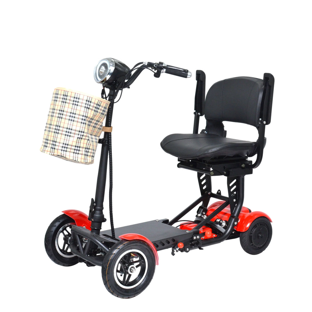 Blue 4 Wheel Foldable Electric Mobility Scooter Y849038