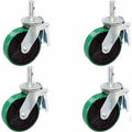 Green Poly Scaffold Caster with Brake K856