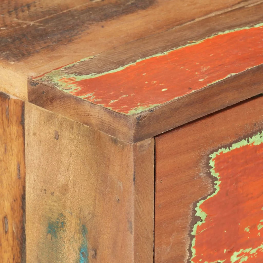 Reclaimed Wood Sideboard with Door Cabinet and 3 Storage Drawers R576