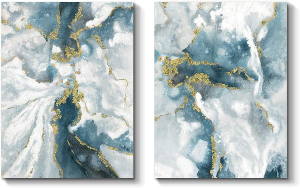 Abstract Wall Art Canvas Framed Picture Painting, 24''W x 36''H x 2 PCS Z559439