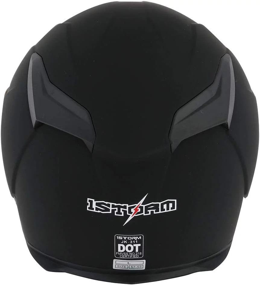 Full Face Motorcycle Helmet Matt Black Large B3889