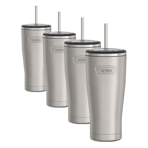 Stainless Steel Vacuum Insulated Tumbler with Lid and Straw 24 Ounce V646