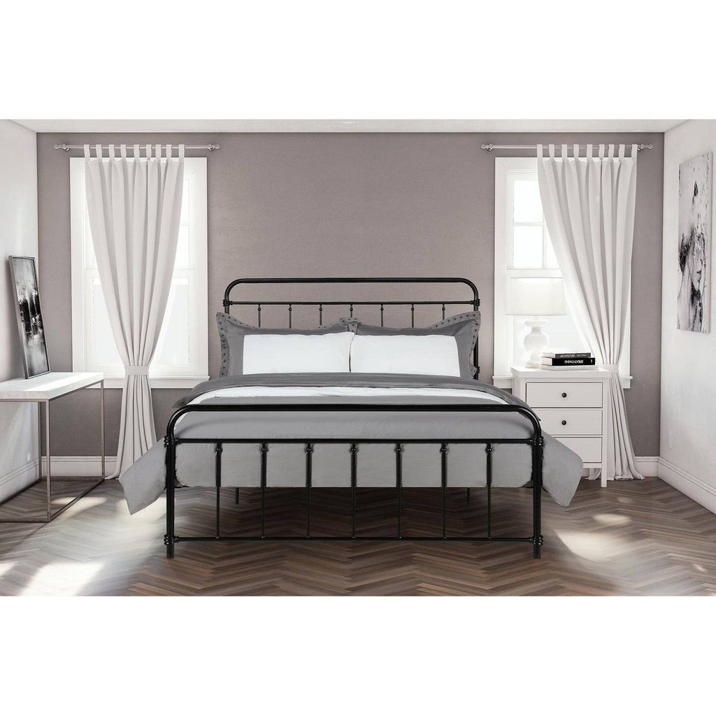 White Queen Metal Bed K6648