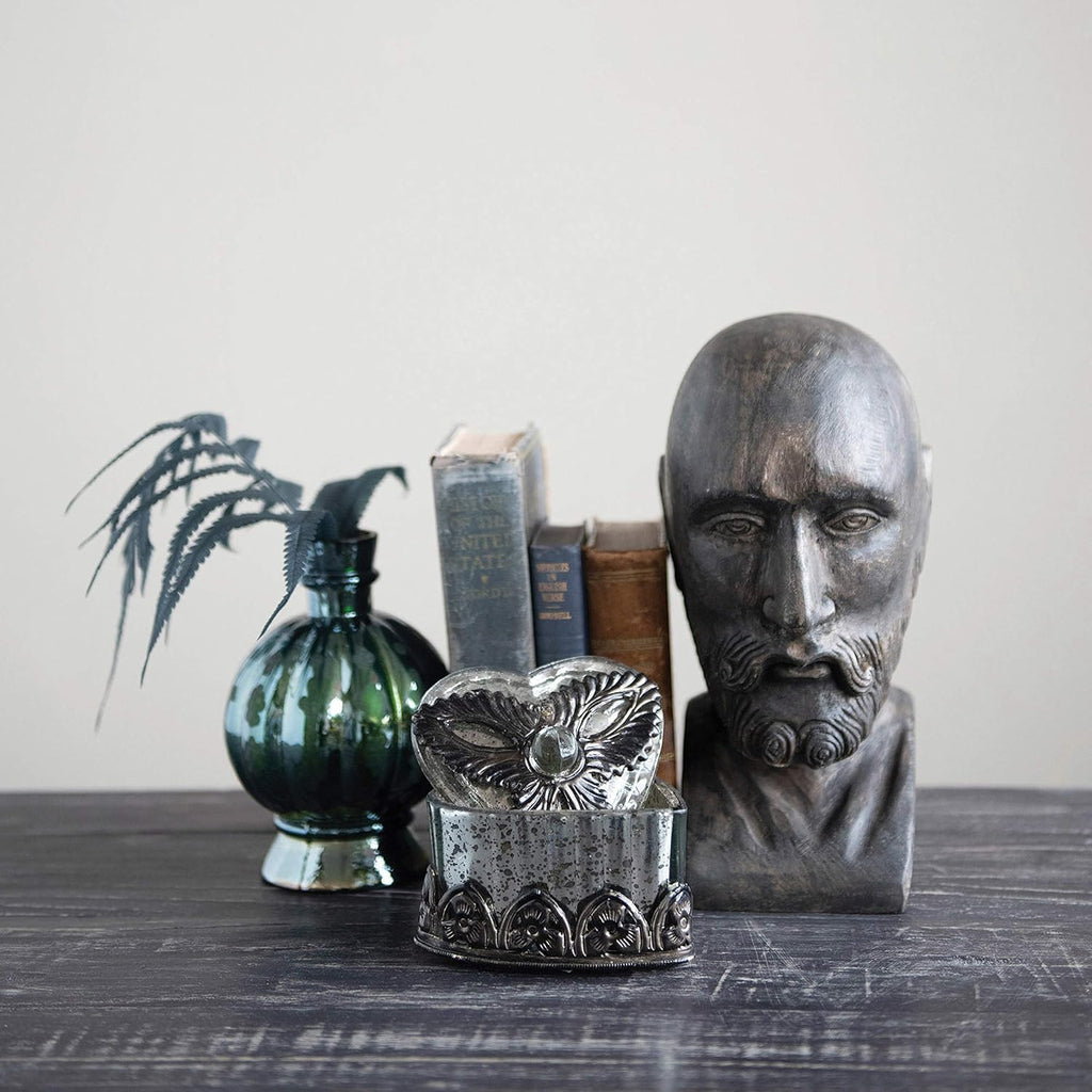 Hand-Carved Mango Wood Bust M9914
