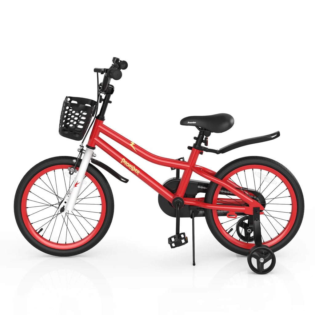 18 Kid's Bike with Training Wheels and Basket T528829