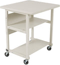 Heavy-Duty Mobile Printer Stand with 3 Shelves Gray N15103