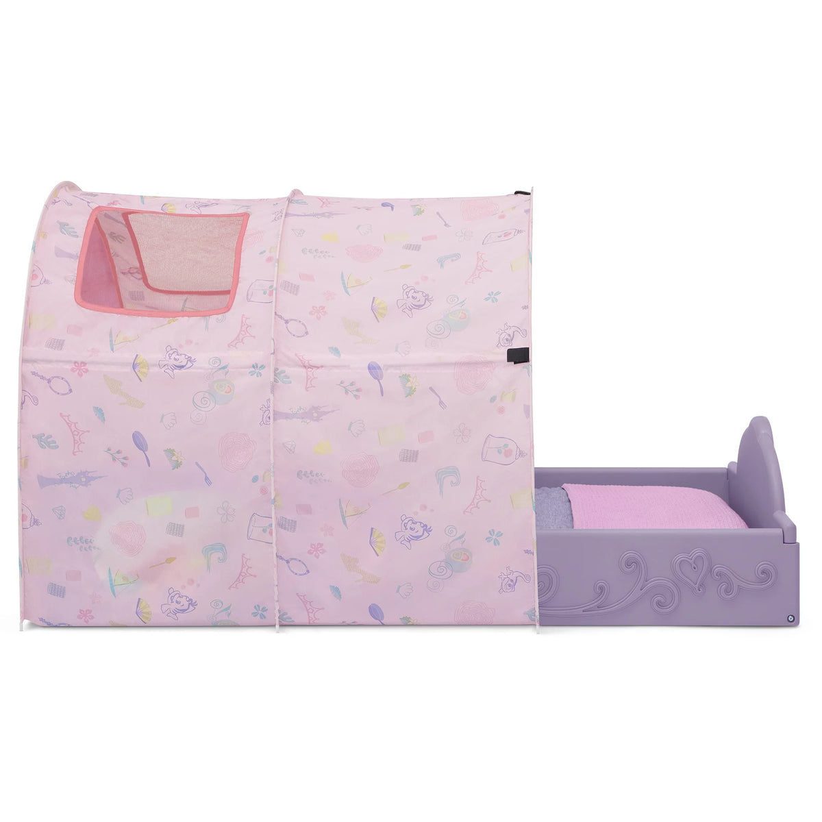 Purple Pink Toddler Bed with Tent U925957