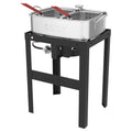 18 Qt. Aluminum Fish Fryer with Double Basket E6383
