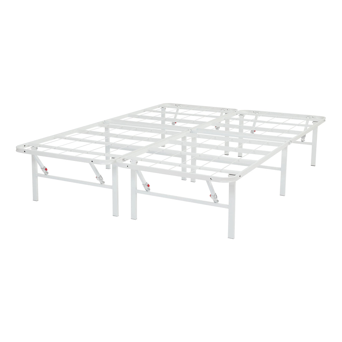 Foldable Steel Twin Platform Bed Frame, Black G982