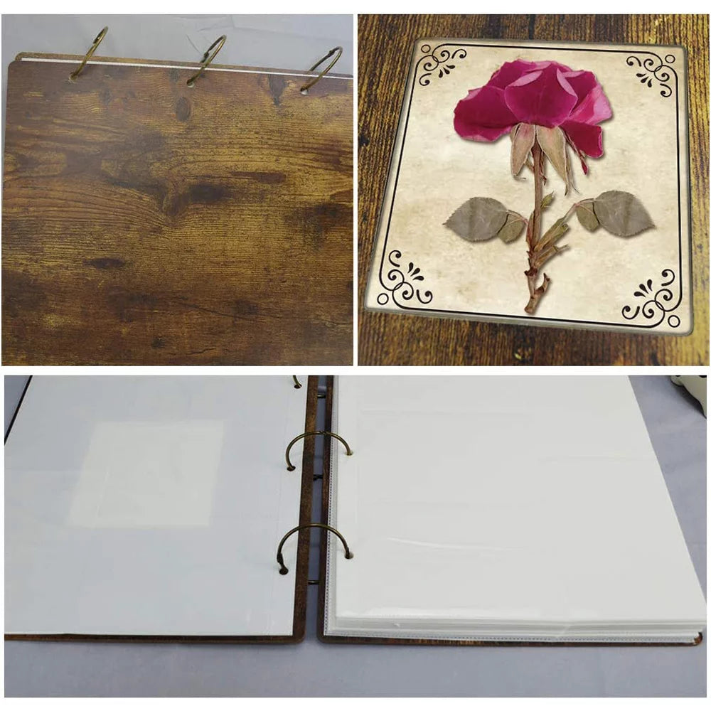 4x6 Photo Album with Dried Flower Cover G1217