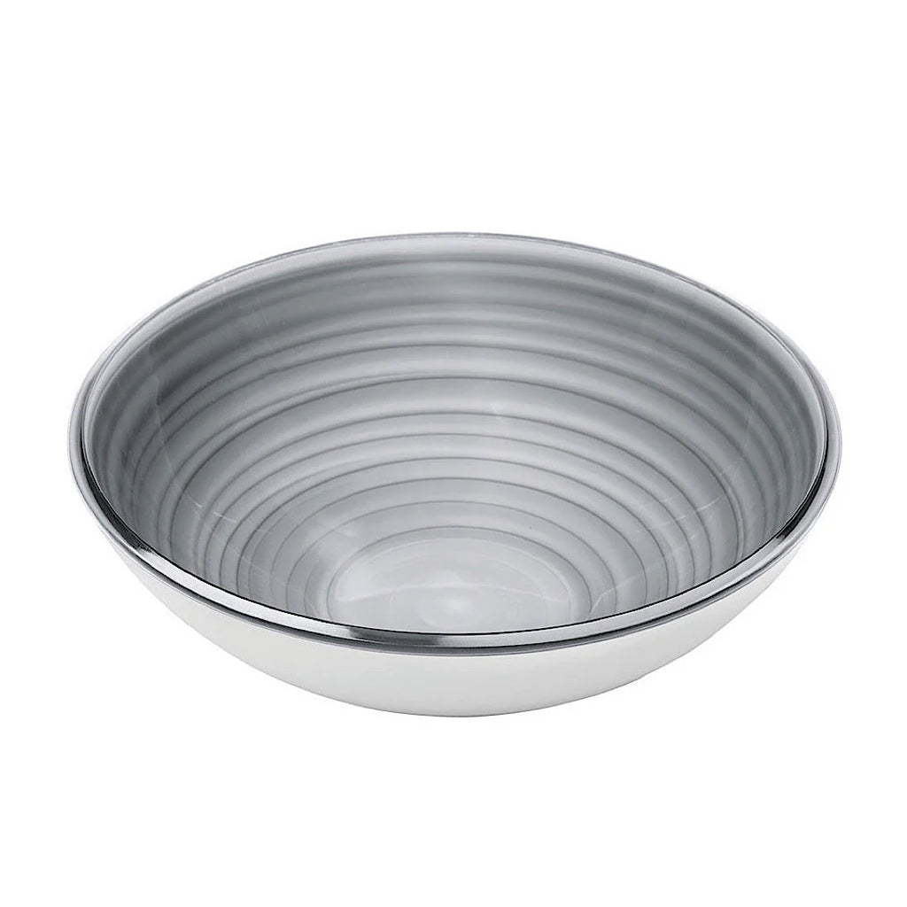 L Bowl Twist Sky Grey D695