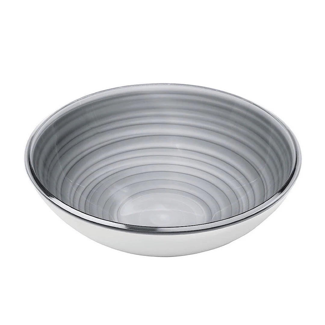 L Bowl Twist Sky Grey D695