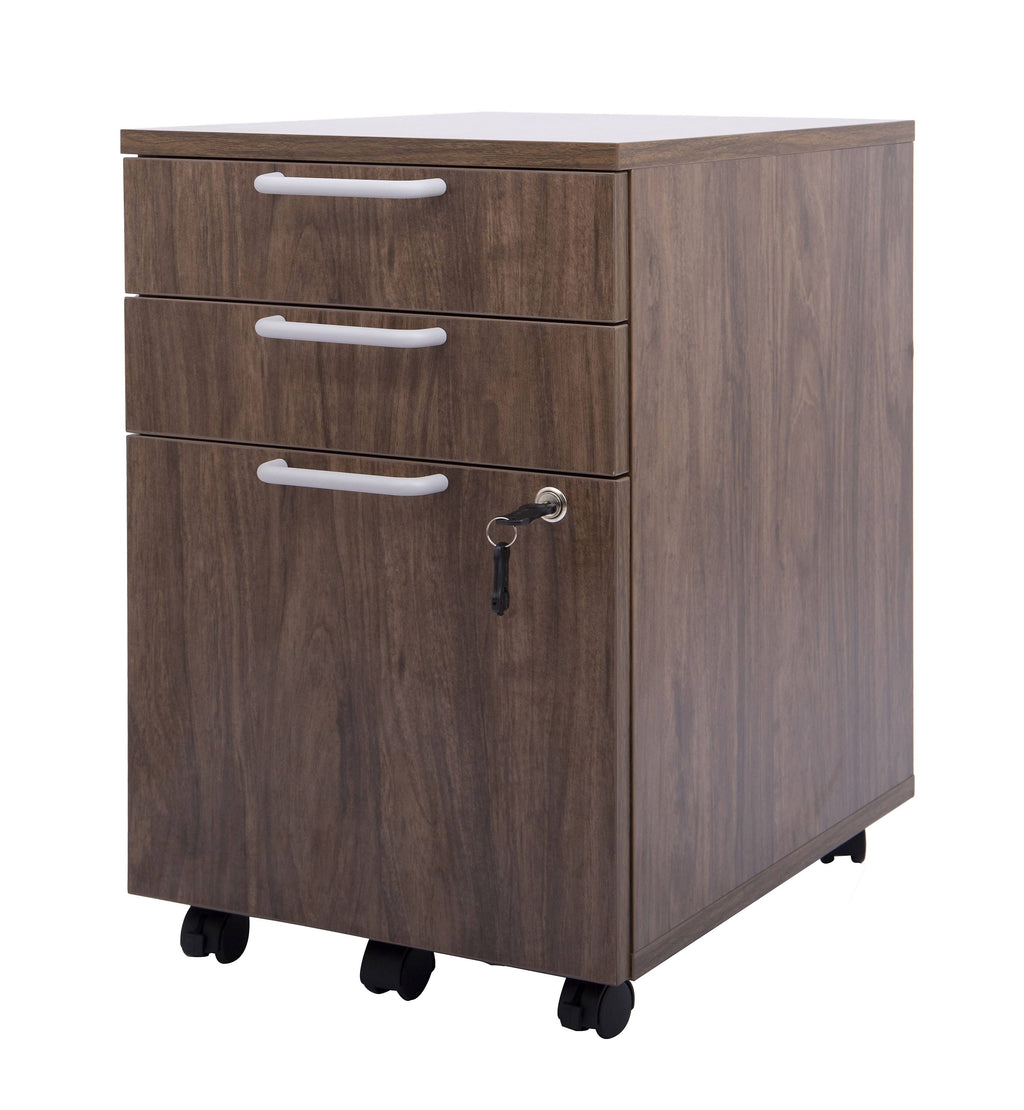 3-Drawer Mobile Pedestal File, Espresso P512772