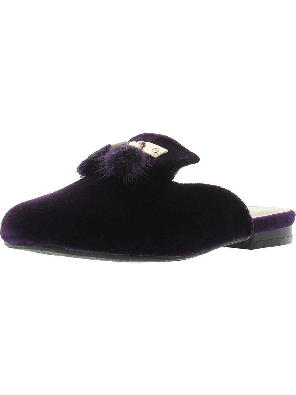Velvet Slip On Mules L698