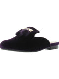 Velvet Slip On Mules L698
