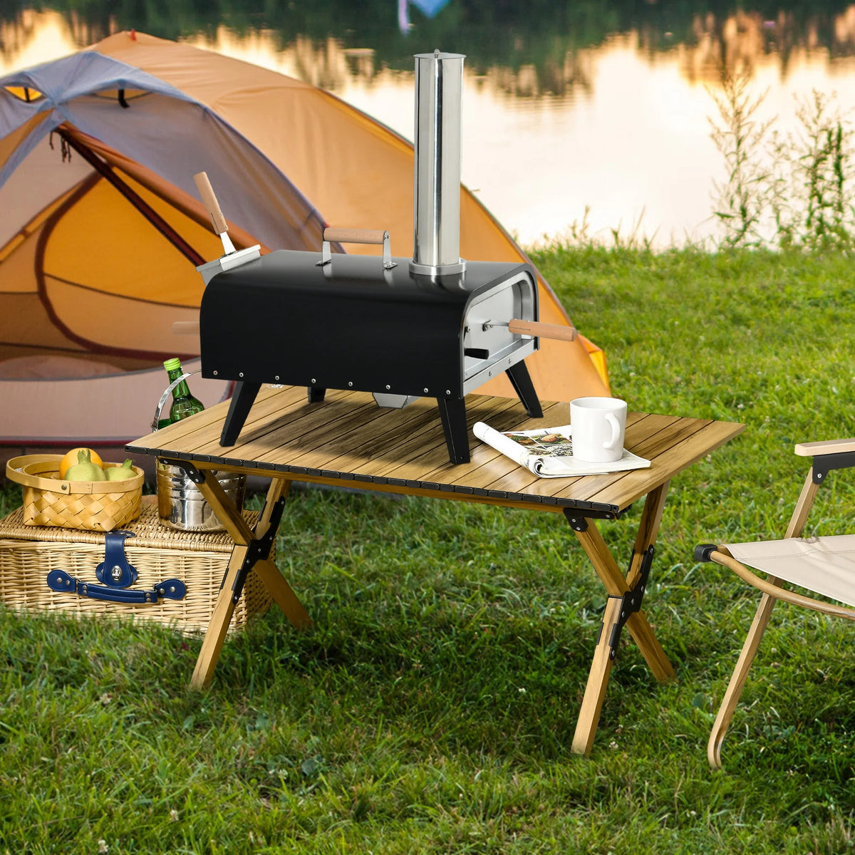 Outdoor Pizza Oven with Rotating Stone Z9272