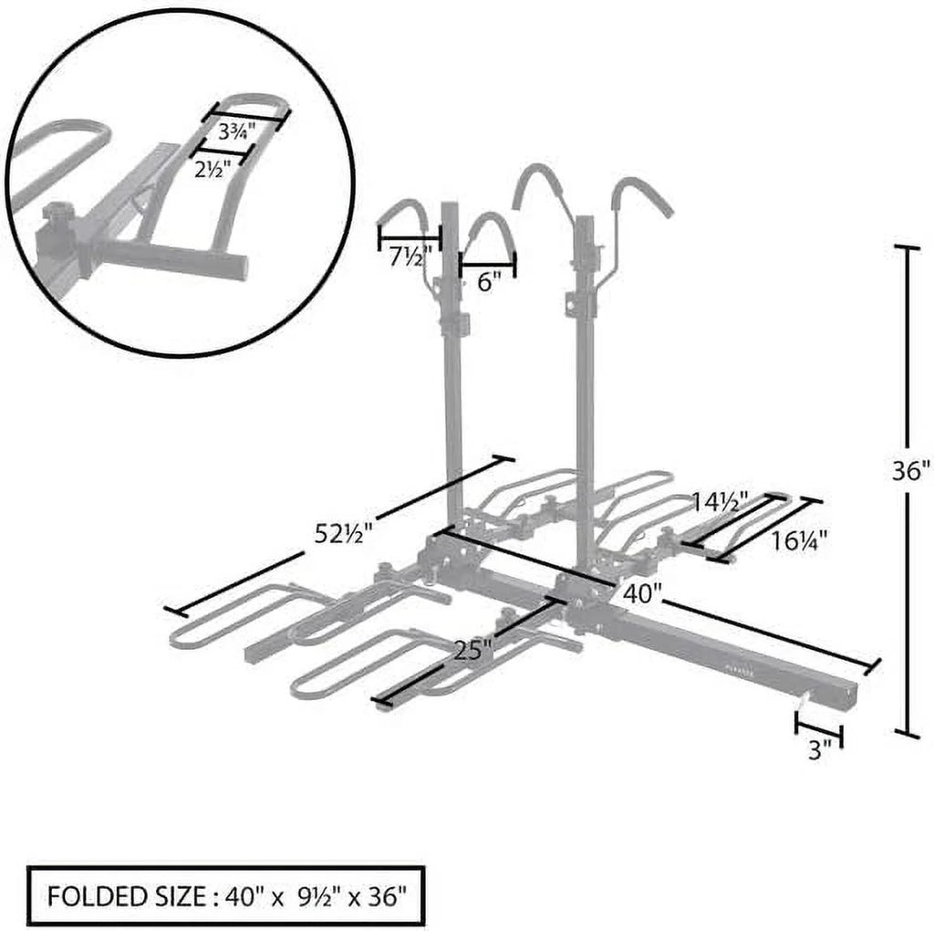 4 Bike Tray-Style Bike Rack G58463