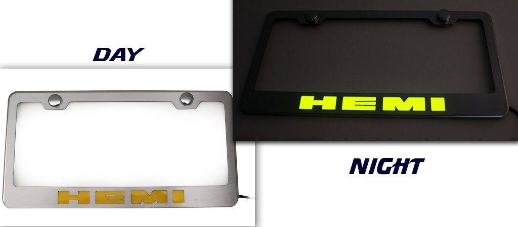 Brushed Black License Plate Frame F31118
