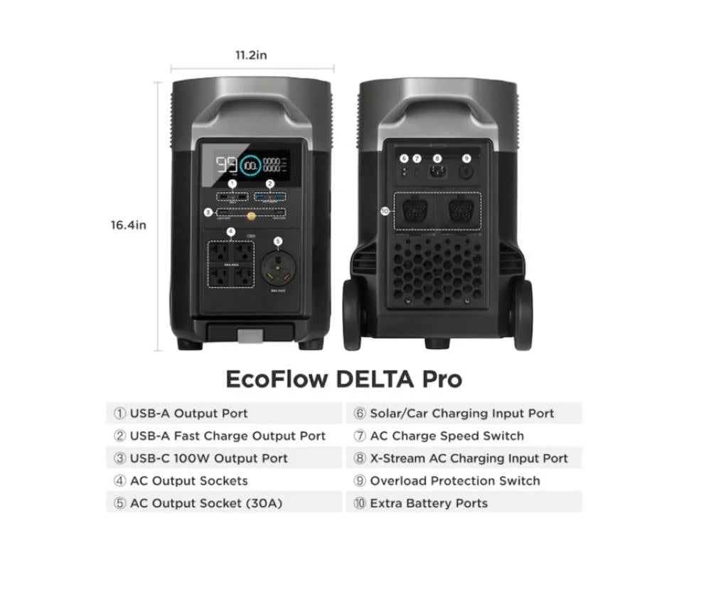 Portable Power Station 3600Wh 3600W AC Output T455