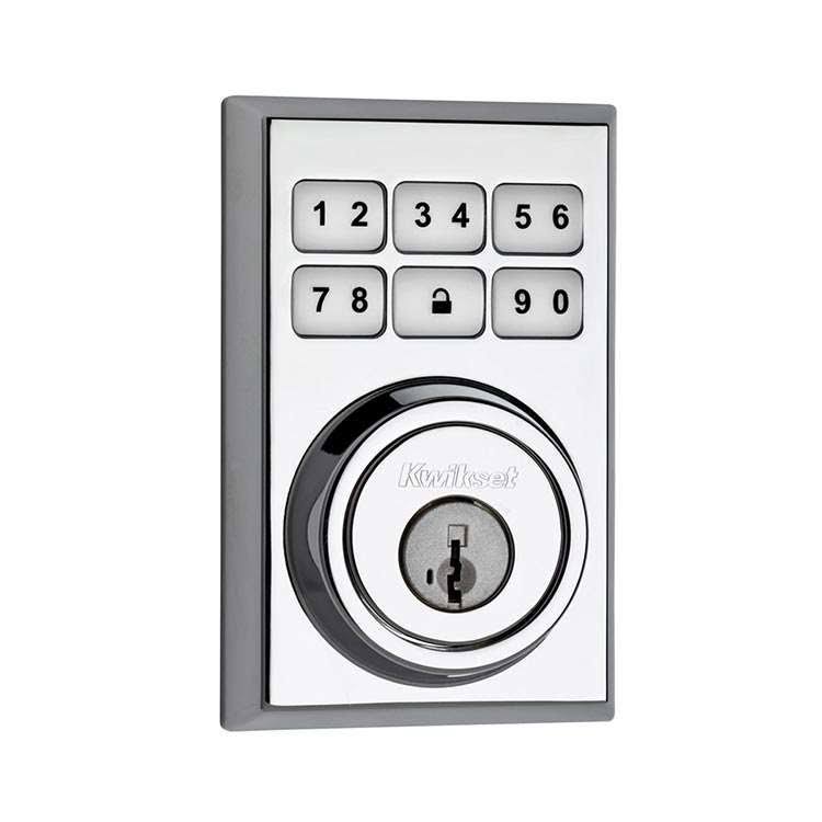 Polished Chrome Contemporary Deadbolt E15858