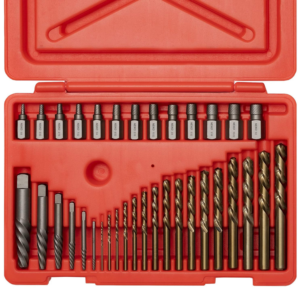 35 Pieces Screw Extractor Set with Left Hand Drill Bits B901