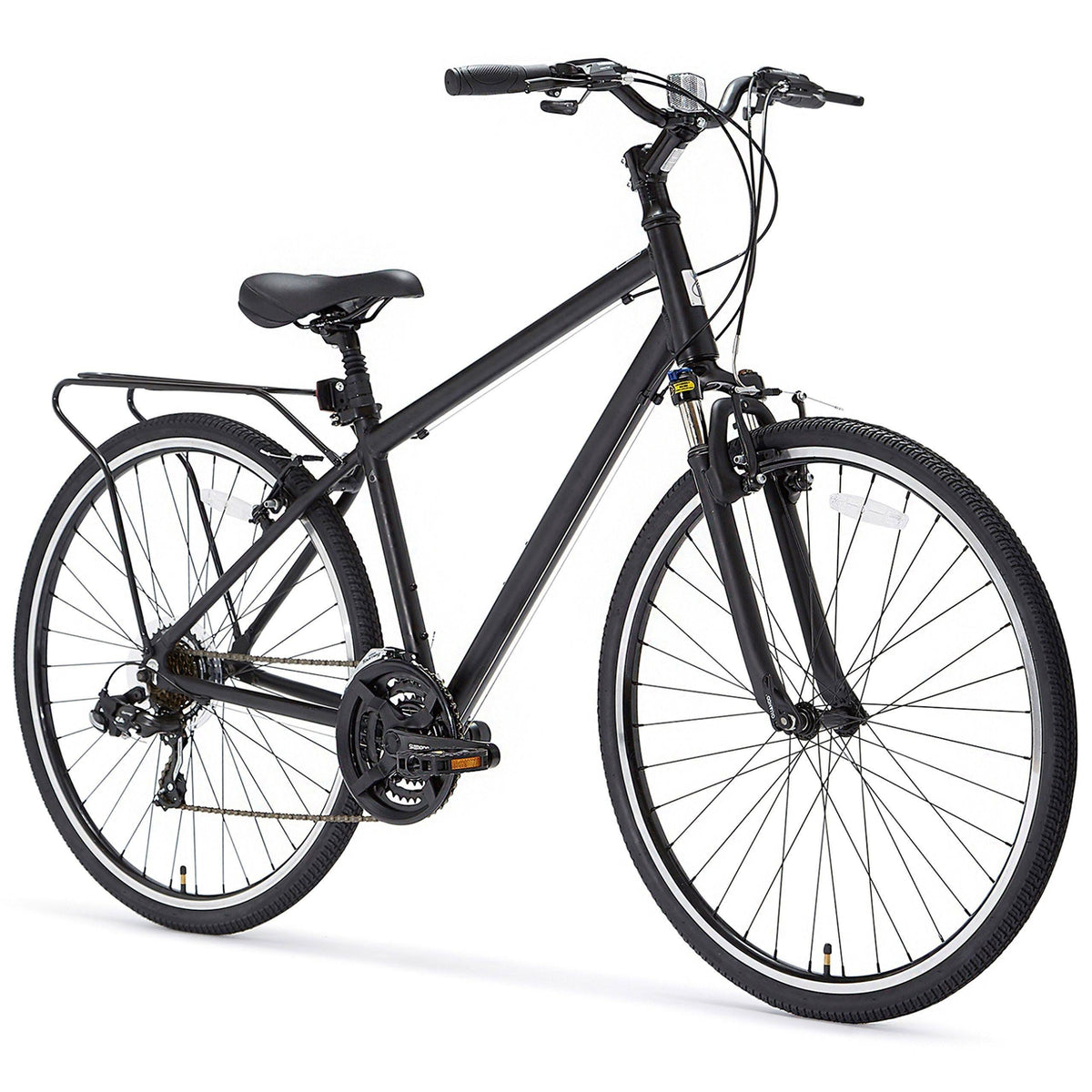 21-Speed Hybrid Road Bicycle Matte Black L710