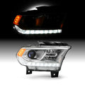 Chrome Bezel Projector Headlight with LED DRL P145