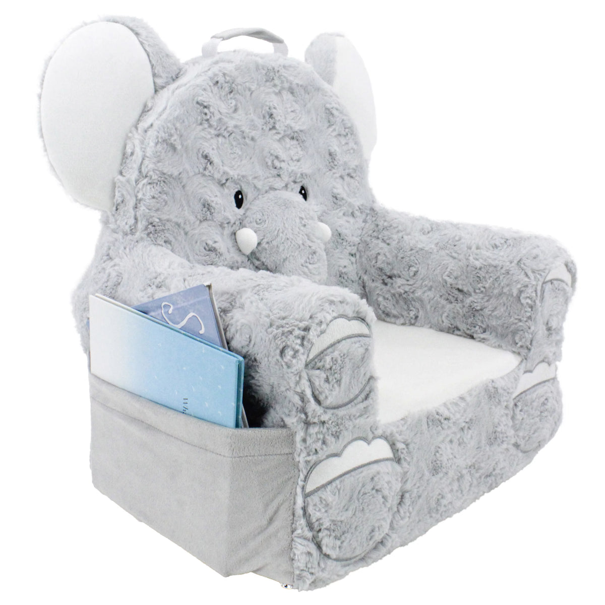 Comfy Toddler Lounge Chair with Carrying Handle & Side Pockets P86344