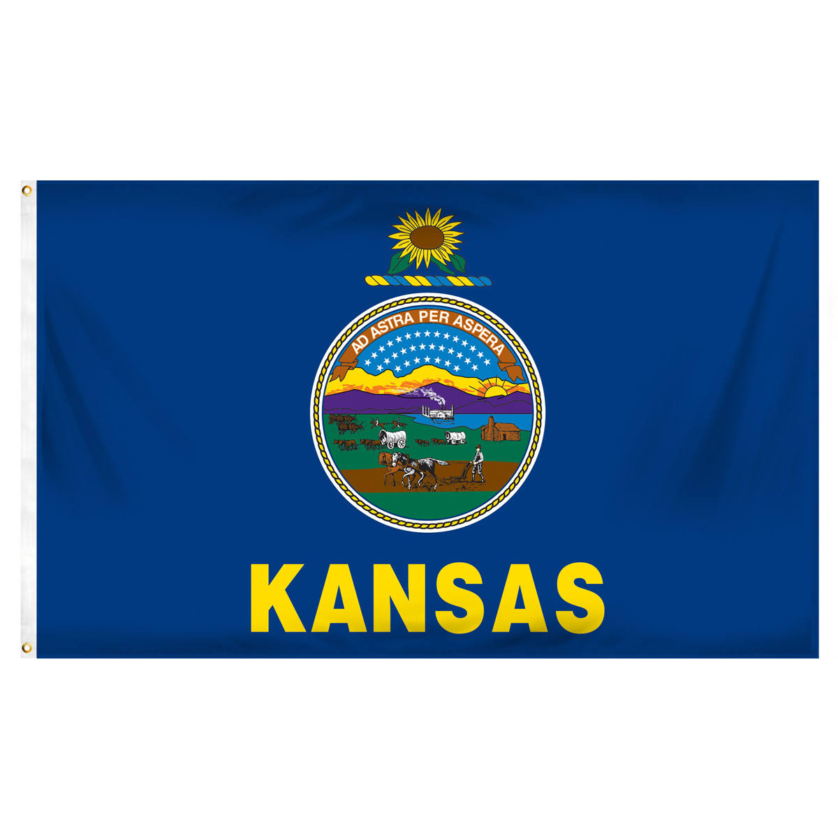 Kansas Flag 5ft. x 8ft. Spun Polyester X40304
