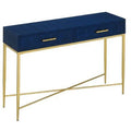 Blue Gold Flamingo Console Table Z2289