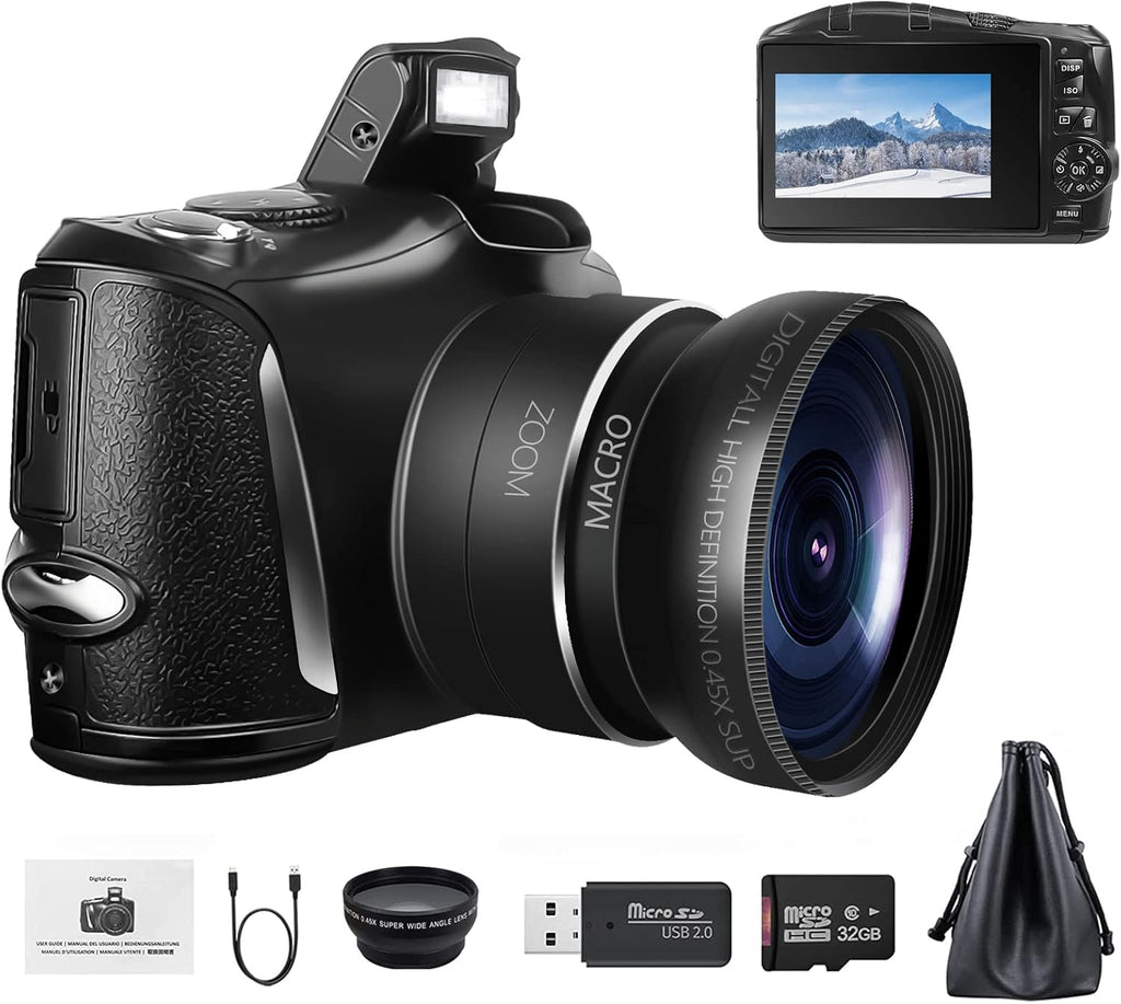 4K 48MP Compact Camera with 32G SD Card O125222