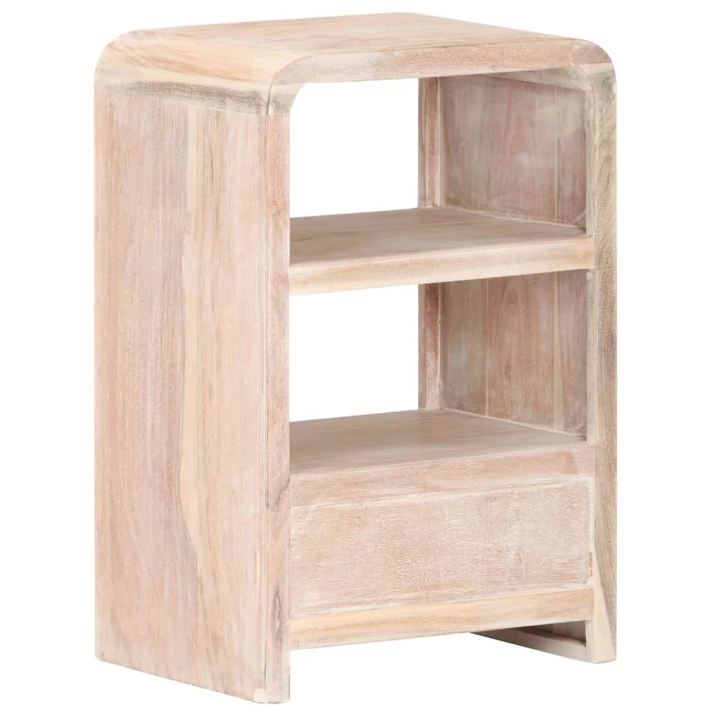 Solid Acacia Wood Bedside Table S596