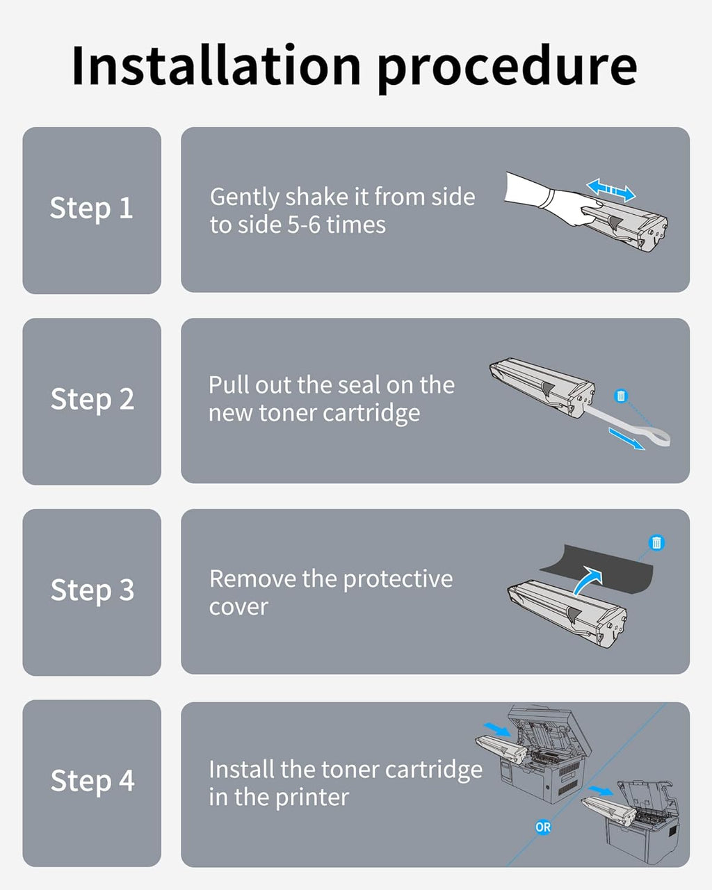Toner Cartridge for Pantum P2502W, M6552NW, M6602NW Printer, 1,600 Page H988858