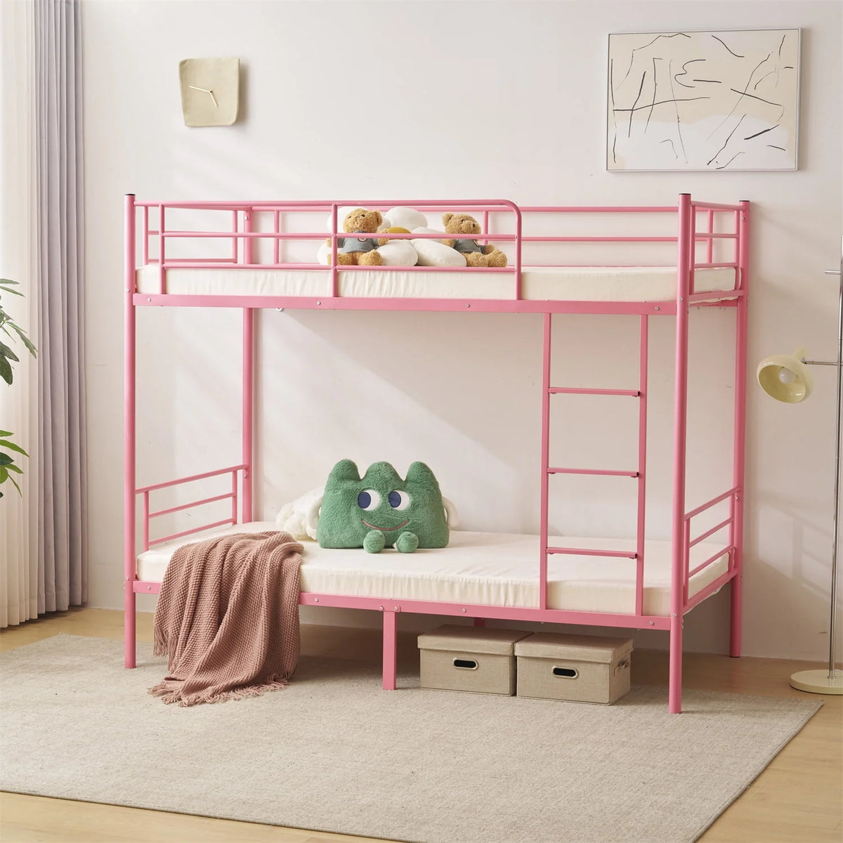 Twin over Twin Steel Bunk Beds M6649