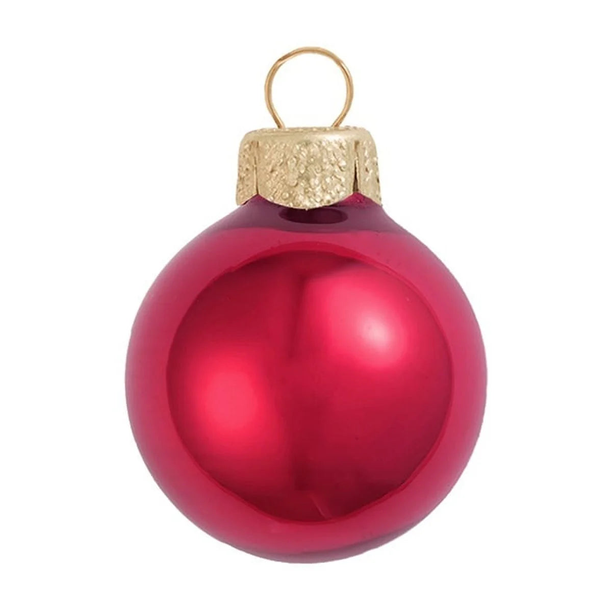 Glass Christmas Ball Ornaments 2" 50mm Red 28ct I557234