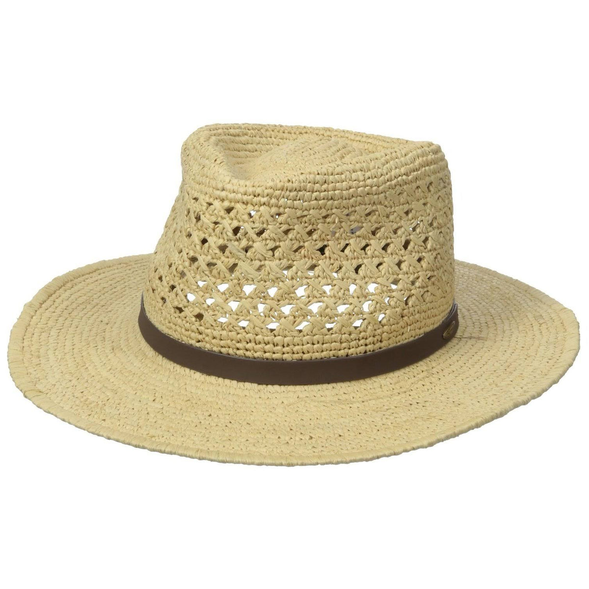 Crocheted Raffia Outback Hat H587558