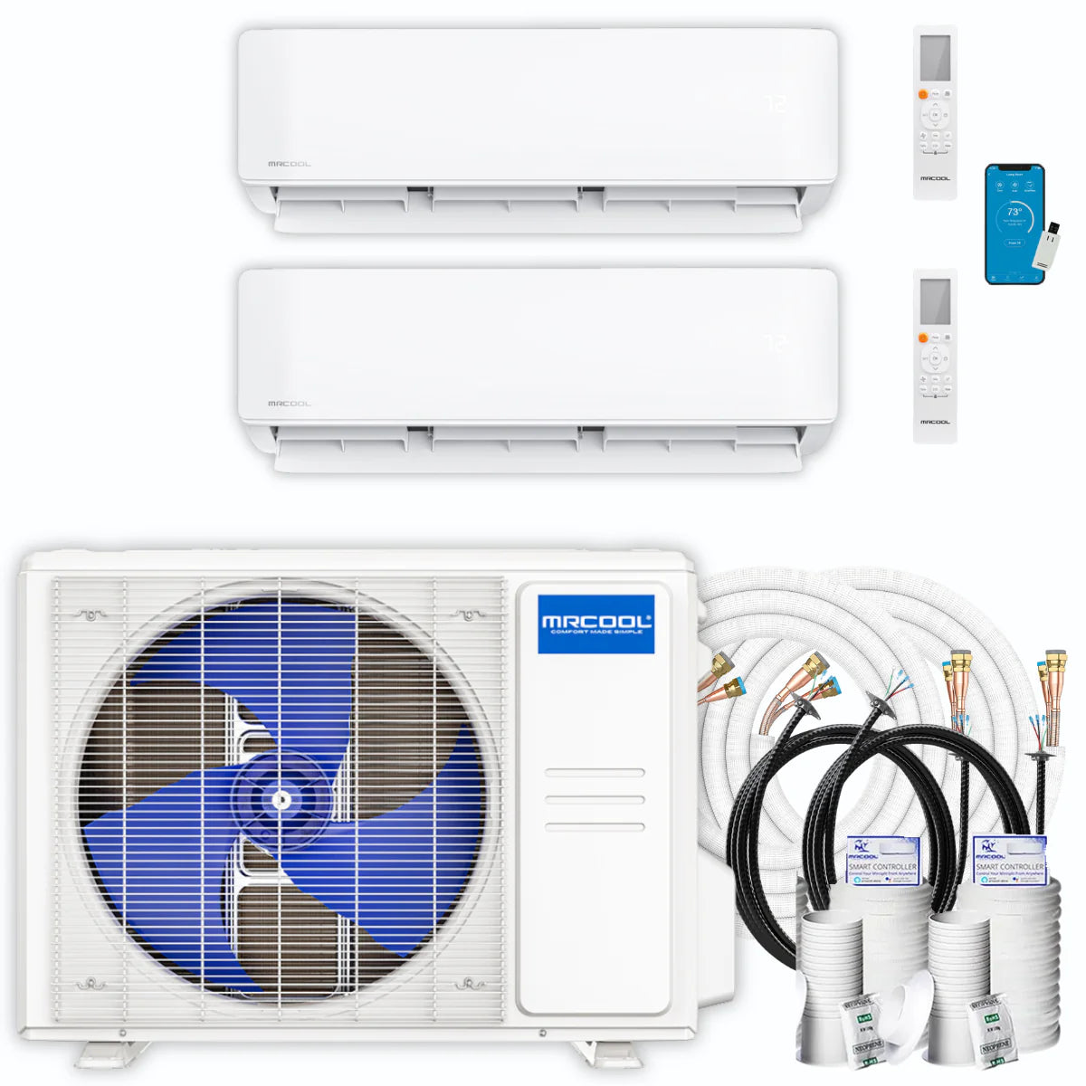 36,000 BTU 2 Zone Ductless Air Conditioner and Heat Pump F730327