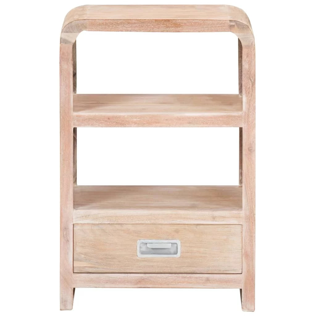 Solid Acacia Wood Bedside Table S596