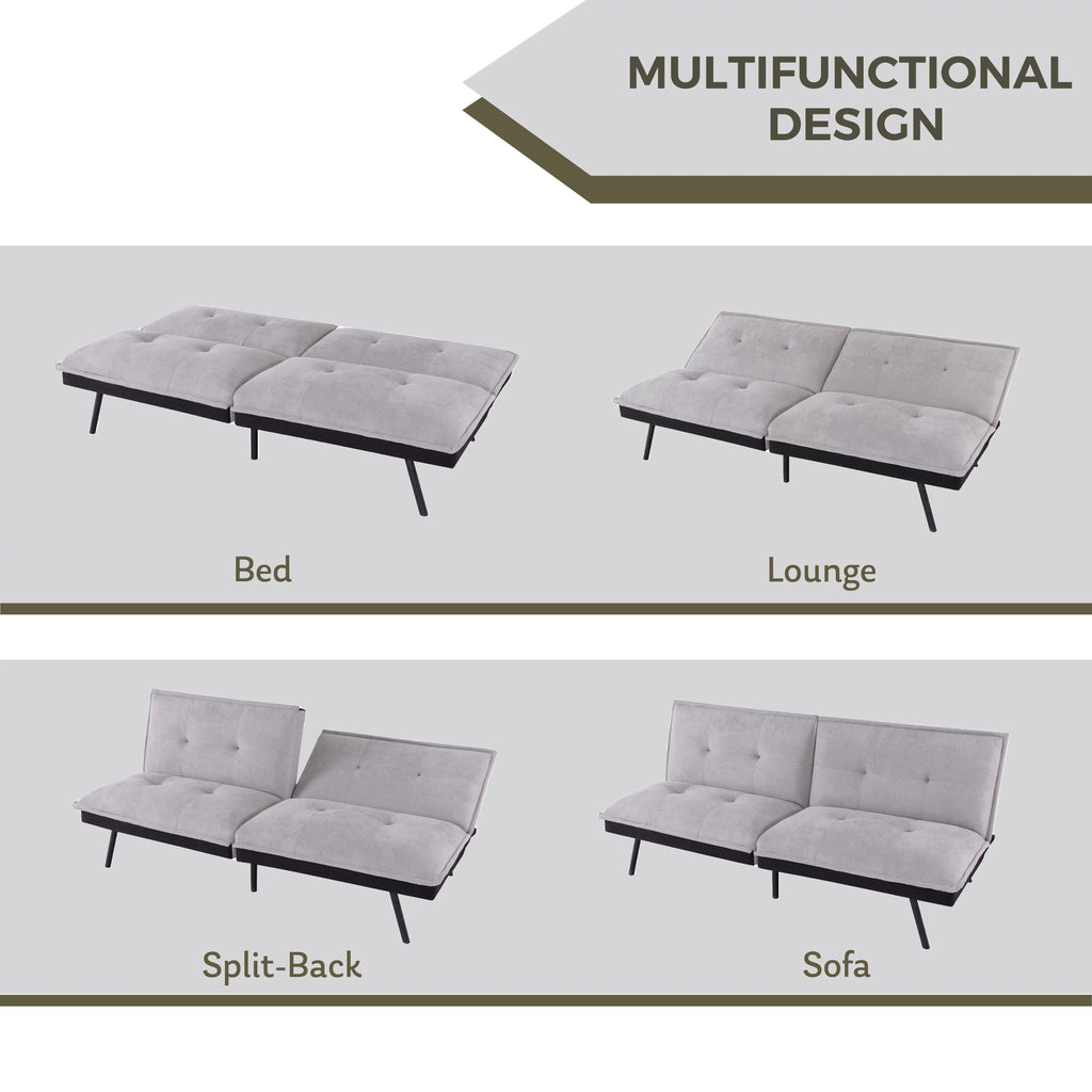 Memory Foam Convertible Futon Sofa Bed B53818