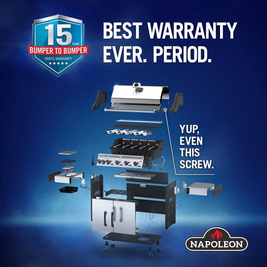 Black Propane Gas Grill with Infrared Side Burner W571