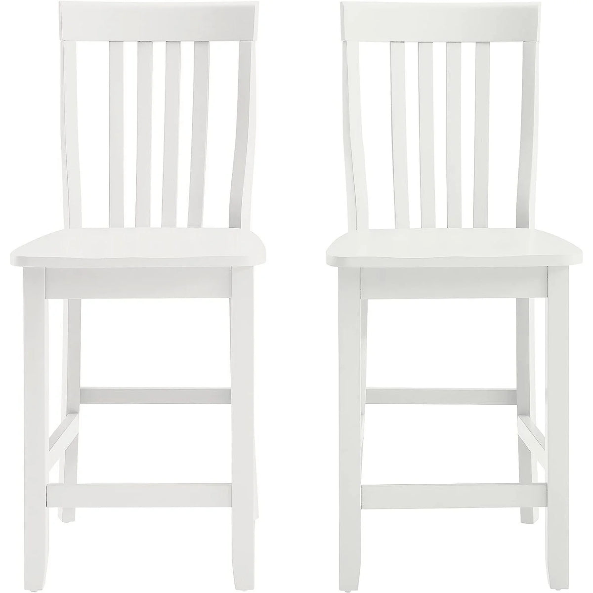 White 2Pc Counter Stool Set S27830