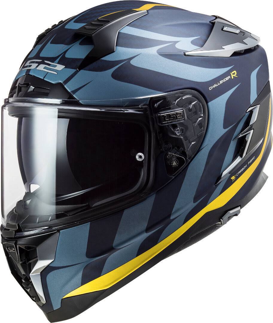 Blue-Yellow Carbon Helmet H652802
