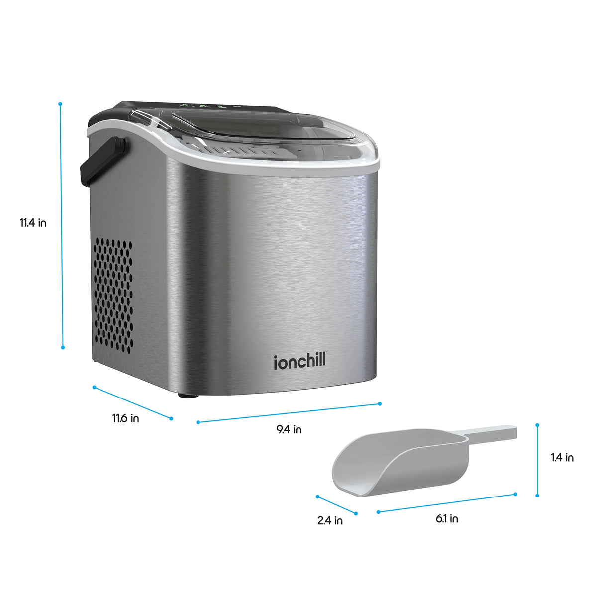 Portable Countertop Bullet Ice Maker H8617